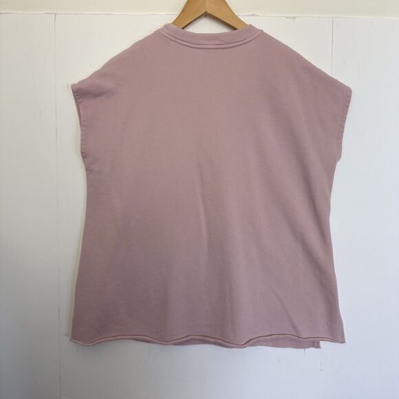 Eileen Fisher Med Hi Crew Neck Long Tunic Light Plum Lagenlook Boxy Made In Peru - Picture 9 of 14